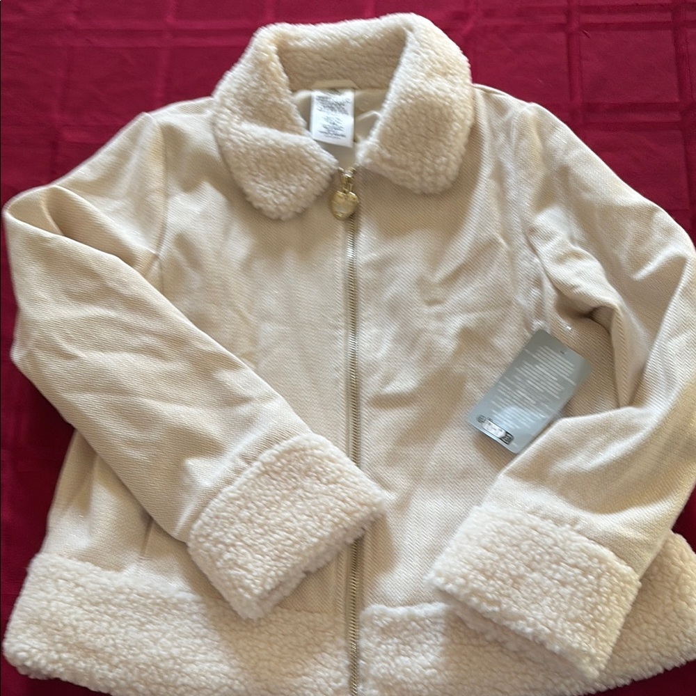 Disney Cream Puffer Jacket for Kids